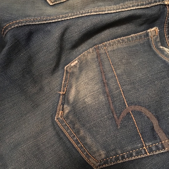 DEEP BLUE AMERICAN EAGLE SIZE 6 SKINNY JEGGINGS - Picture 8 of 8